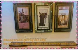 Khung tranh gương cao cấp: Sự lựa chọn đẳng cấp giữa thị trường nhộn nhịp