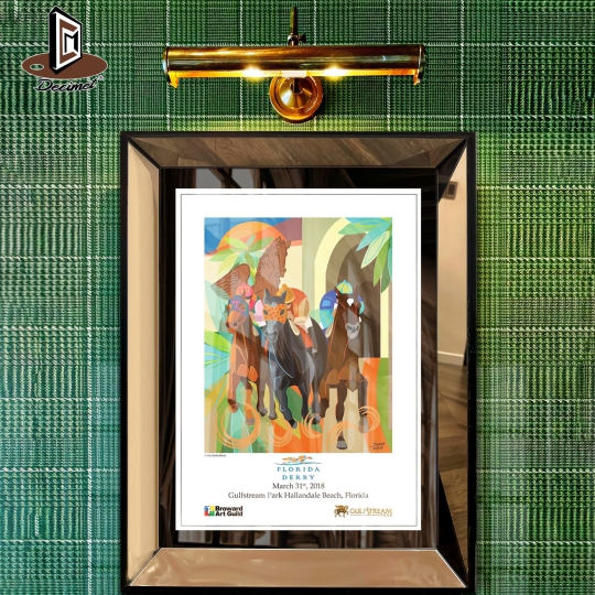 Tranh Khung Gương Bạc Poster For 68th Florida Grand Prix