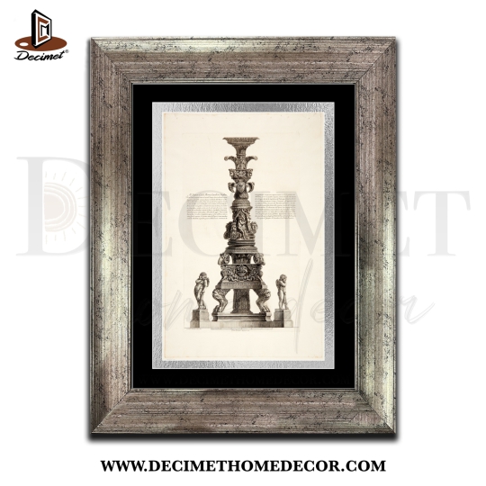 Tranh Khung Composite Bạc Đậm Candelabrum