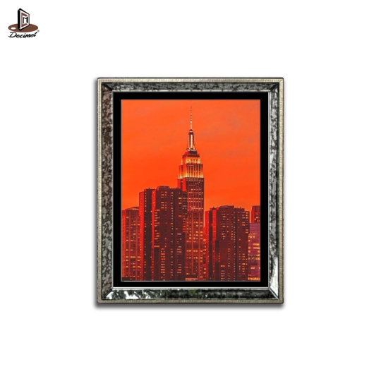 Tranh Khung Gương Loang Hoàng hôn ở NYC