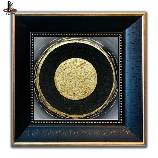 Tranh Khung Composite Đen Gold Bản To Large Original Oil