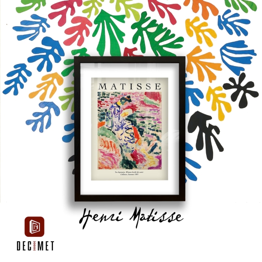 Tranh Khung Composite Đen Gân Henri Matisse