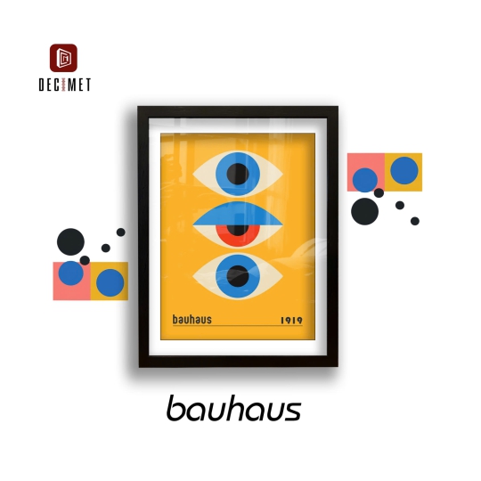Tranh Khung Composite Đen Gân Bauhaus 1919