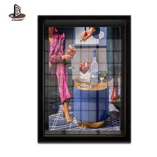Tranh Khung Composite Đen Mỏng Food Styling