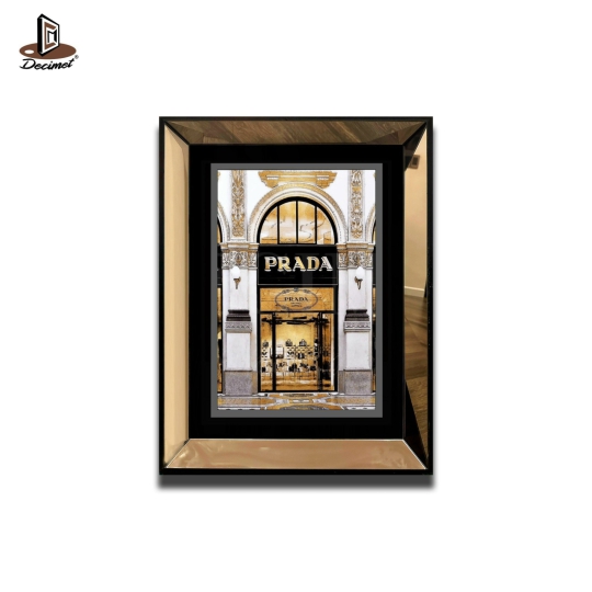 Tranh Khung Gương Trà Prada Store