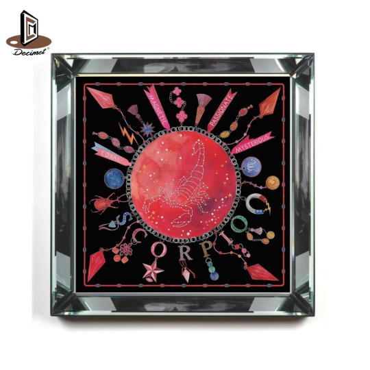 Tranh Khung Gương Bạc Zodiac no1