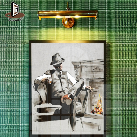 Tranh Khung Composite Đen Mỏng Men no1