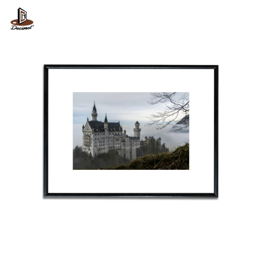 Tranh Khung Composite Đen Mỏng Palace Neuschwanstein
