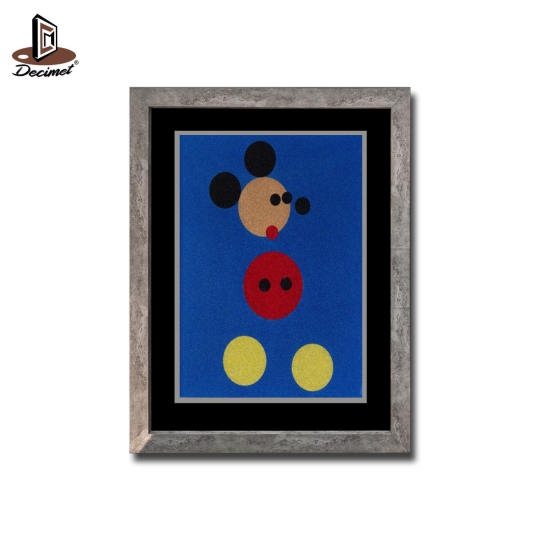 Tranh Khung Composite Giả Bê Tông Damien Hirst Mickey