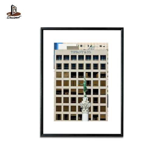 Tranh Khung Composite Đen Mỏng FrameDewey Monument WithTiffany & Co. Store