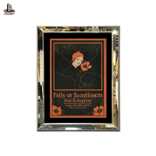 Tranh Khung Gương Vát Lá Hẹ Folly or Saintliness