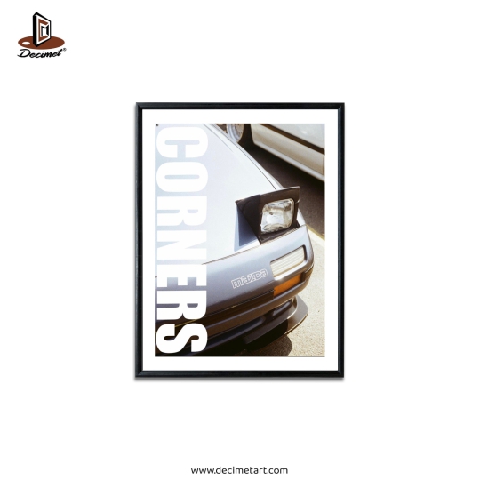 Tranh Khung Composite Đen Mỏng  Corners. Mazda #2