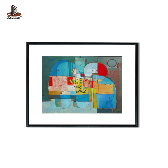 Tranh Khung Composite Đen Mỏng Abstraction #1
