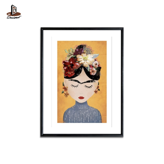 Poster Illustration Frida. Yellow Version