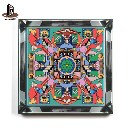 Tranh Khung Gương Bạc Reintrepreting Pop Culture no2