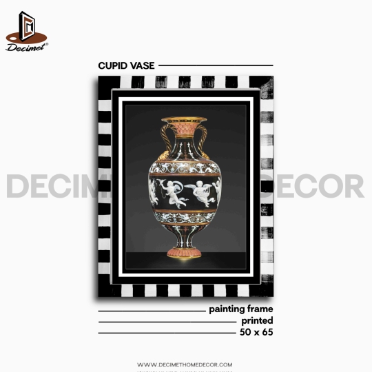Tranh Khung Composite Vẽ Tay Mintons Vase