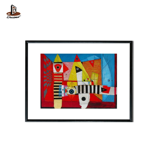 Tranh Khung Composite Đen Mỏng Abstraction #2