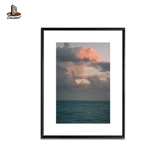 Tranh Khung Composite Đen Mỏng Views Of Sky And Sea