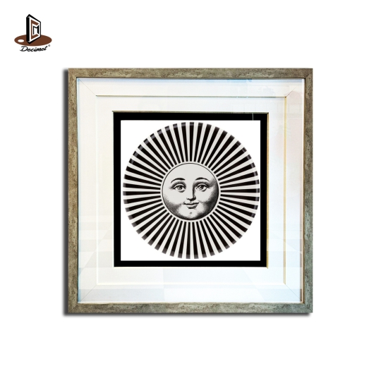Tranh Khung Composite Giả Bê Tông Gonzaga - Piero Fornasetti - 1970s