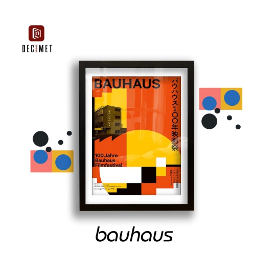 Tranh Khung Composite Đen Gân 100 Jahre Bauhaus Filmfestival