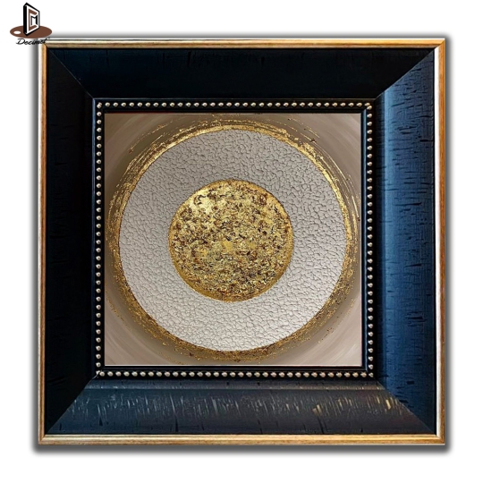 Tranh Khung Composite Đen Gold Bản To Tablou Abstract