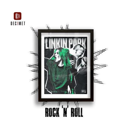 Tranh Khung Composite Đen Gân Linkin Park