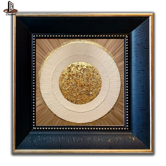 Tranh Khung Composite Đen Gold Bản To Goldige Momente