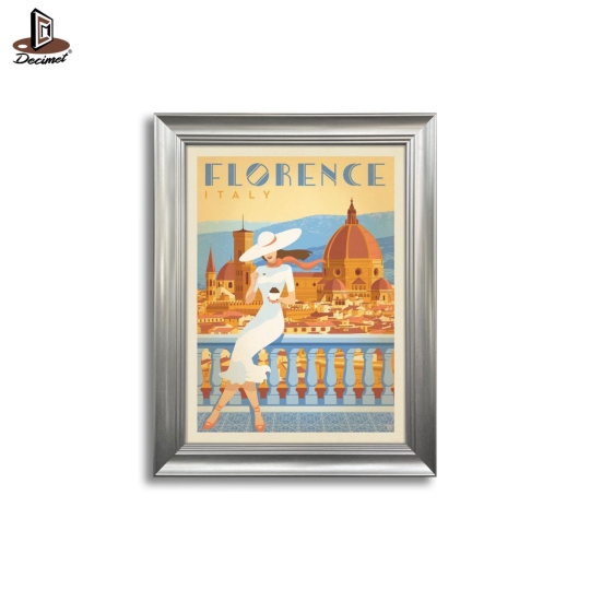 Tranh Khung Cổ Điển Màu Beige Florence 