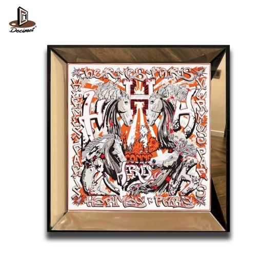 Tranh Khung Gương Vuông Hermes H'Comme No.1 