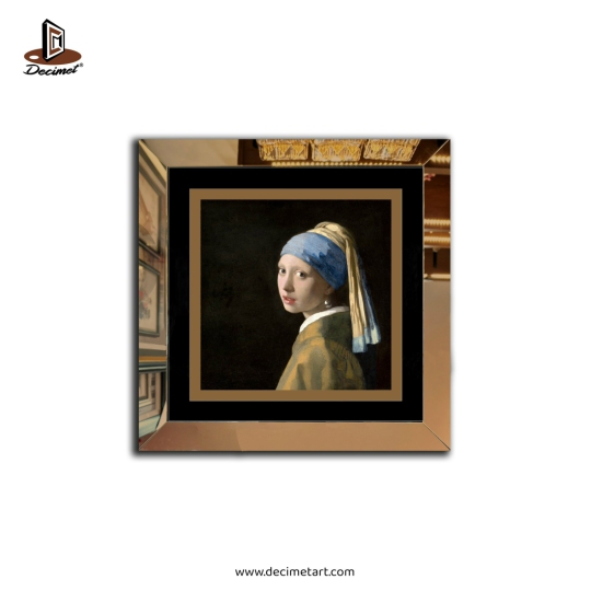 Tranh Khung Gương Trà Girl With A Pearl Earring