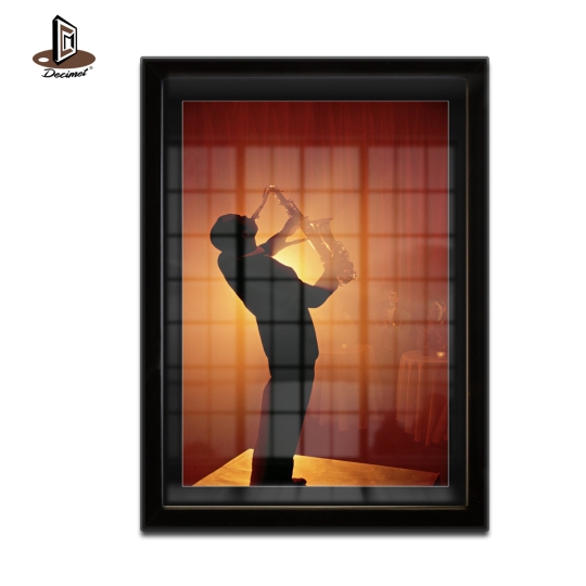 Tranh Khung Composite Đen Mỏng Moscow Jazz