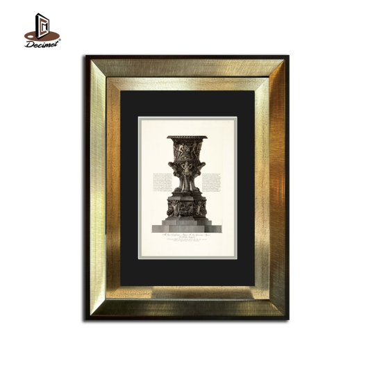 Tranh Khung Composite Ghép Bình Hoa Bằng Đá Cẩm Thạch Của Giovanni Battista Piranesi