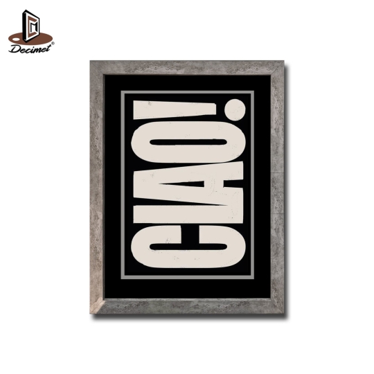 Tranh Khung Composite Giả Bê Tông Ciao Typography