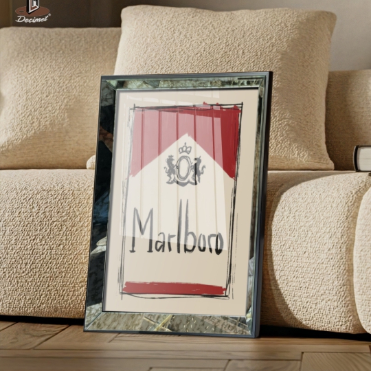 Tranh Khung Gương Bạc Marlboro Art
