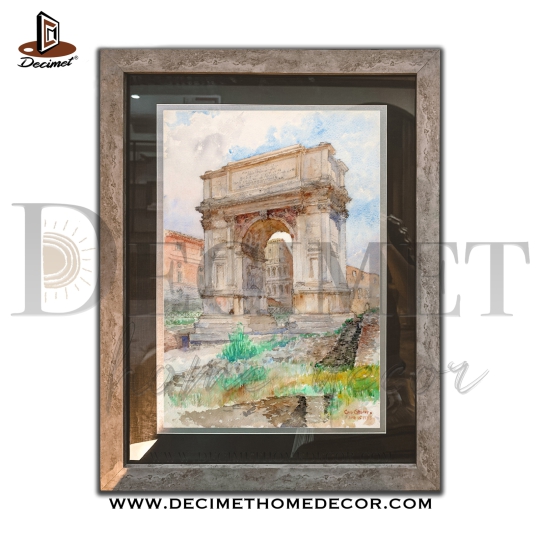 Tranh Khung Composite Giả Bê Tông Arch of Titus, Rome 