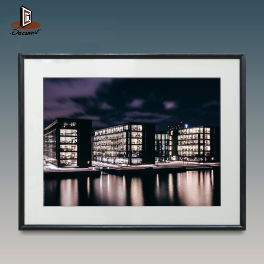 Tranh Khung Composite Đen Mỏng Copenhagen In Denmark