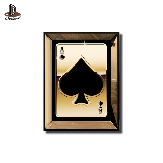Tranh Khung Gương Trà Casino Card No.4