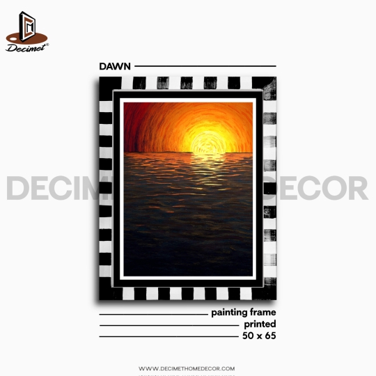 Tranh Khung Composite Vẽ Tay Sunrise