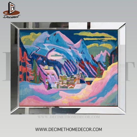 Tranh Khung Gương Bạc Winter In Davos