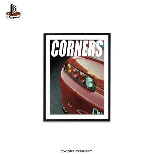 Tranh Khung Composite Đen Mỏng Corners. Toyota #2