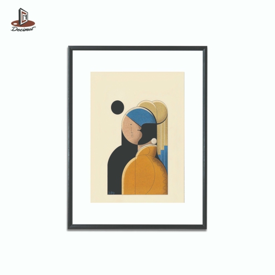 Tranh Khung Composite Đen Mỏng Famous Portraits