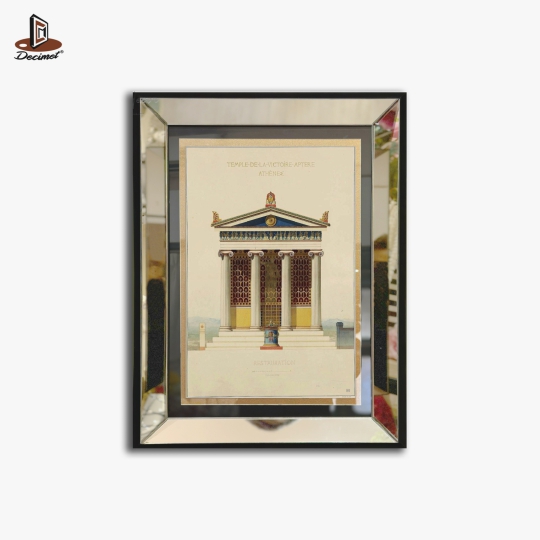 Tranh Khung Gương Bạc Athena Nike