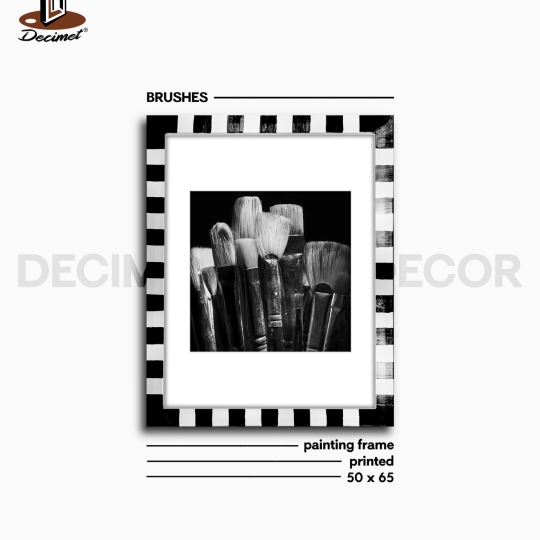 Tranh Khung Composite Vẽ Tay Brushes
