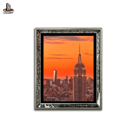 Tranh Khung Gương Loang Sunset in NYC No.2