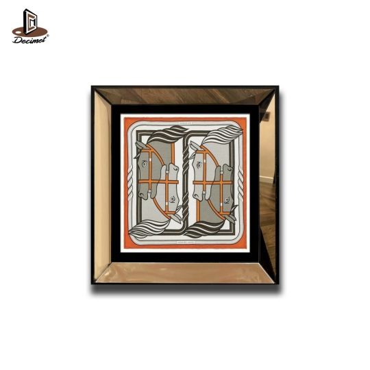 Tranh Khung Gương Vuông Hermes Quadrige II nano 