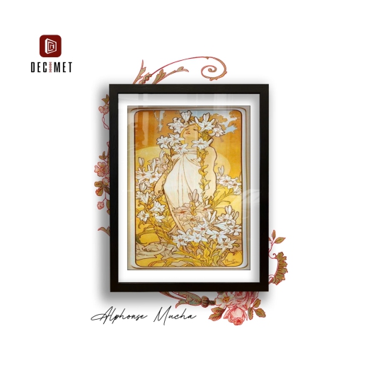 Tranh Khung Composite Đen Gân Les Fleurs