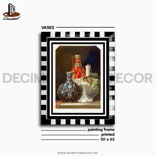 Tranh Khung Composite Vẽ Tay Still Life With Porcelain Objects