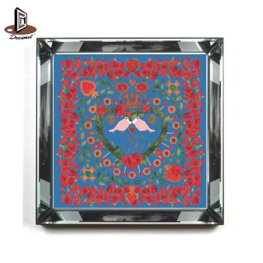Tranh Khung Gương Bạc Queen of Hearts 