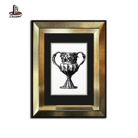 Tranh Khung Composite Ghép Vintage Goblet. Drawing