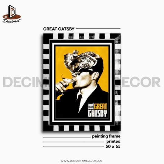 Tranh Khung Composite Vẽ Tay The Great Gatsby1